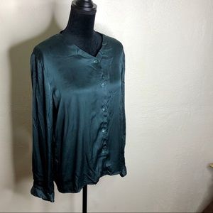 VTG Calvin Klein silk button down